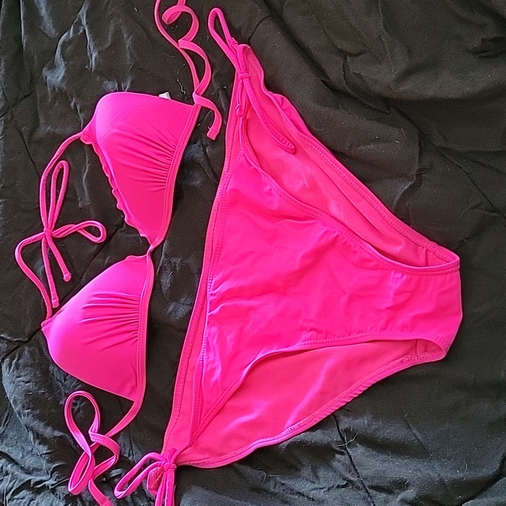 Hot Pink String Bikini